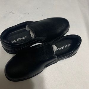 Men’s Deer Stags Black Slip On Shoes Size 9.5